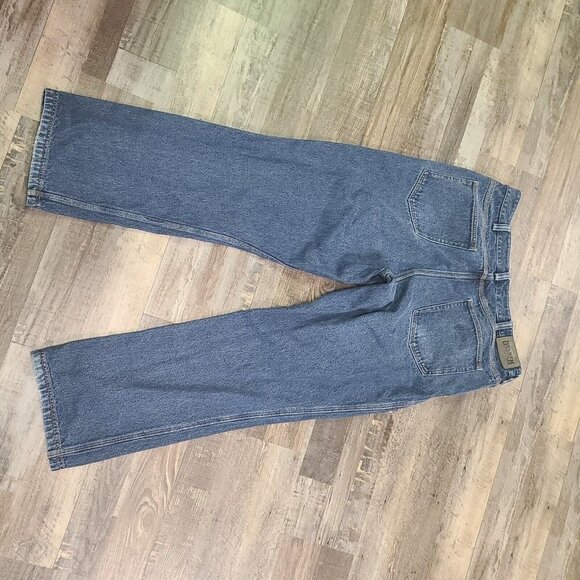 Duluth Men's Relaxed Fit Straight Blue Jeans Sz 38x34 Heavy 100% Cotton EUC - Picture 2 of 4
